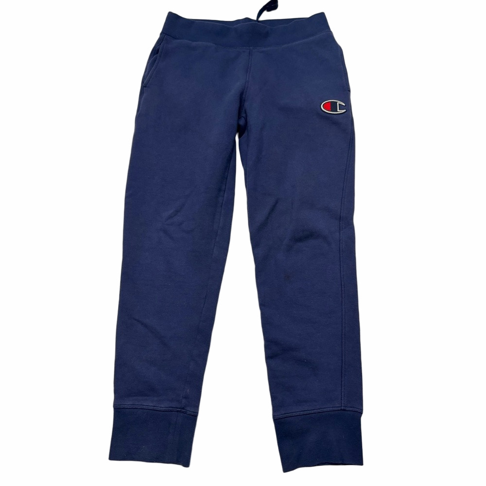 Champion Men Small Dark Blue Sweatpants Jogging Bottoms Drawstrings